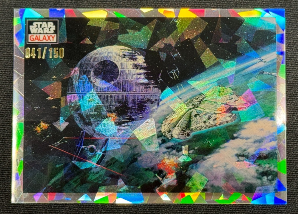 Battle Of Endor /150 Atomic Refractor 2023 Topps Star Wars Chrome Galaxy #86