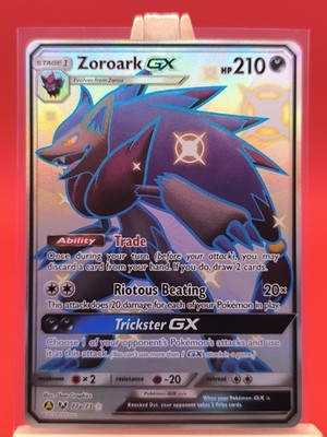 Zoroark GX 77a/73 Hidden Fates Ultra Rare Full Art Promo Pokemon