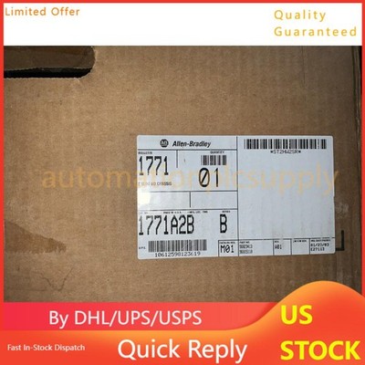 AB 1771-A2B 8-Slot Back Panel Mount Universal Input/Output Chassis US Free Tax