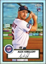 2021 Topps Chrome Platinum Anniversary Alex Kirilloff #63 Refractor Rookie Card. rookie card picture