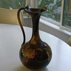 Rookwood Art Nouveau Ceramic Ewer Vase Hand Painted Floral Signed MAD 1890 11"