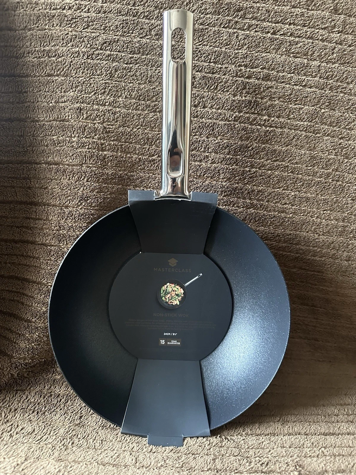 KitchenCraft Carboon Steel Black Induction Wok Non-Stick Frying Pan 24cm
Opens in a new window or ta