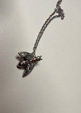 Colgau Silver and Welsh Rose Gold Honeybee Pendant