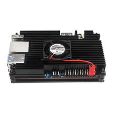 Metal Case Shell w/ Fan Active Passive Cooling Radiator Heatsink for Orange Pi 5