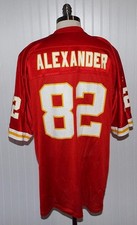 Men's VINTAGE PUMA XL Kansas City Chiefs Jersey Red NFL #82 Derrick Alexander