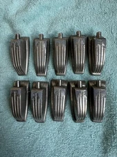 Lot of 10 Vintage 50s Ludwig Nickel Large Classic Bass Drum Lugs item # 2243