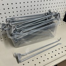 20 pc 10  PEG BOARD HOOKS Used Retail w/ price tag provision used Swing Base