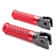 CNC POLE Front Rider Footpegs Red For RSV 1000 R Mille 03 04 05 06 07 08
