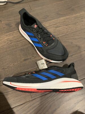 adidas Supernova + Plus Running Shoes Men's Size 11 Black/ Blue GX2910