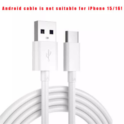 3x USB Type C Data Cable 5A Fast Charging USB-A to USB-C Charger Lot Cord