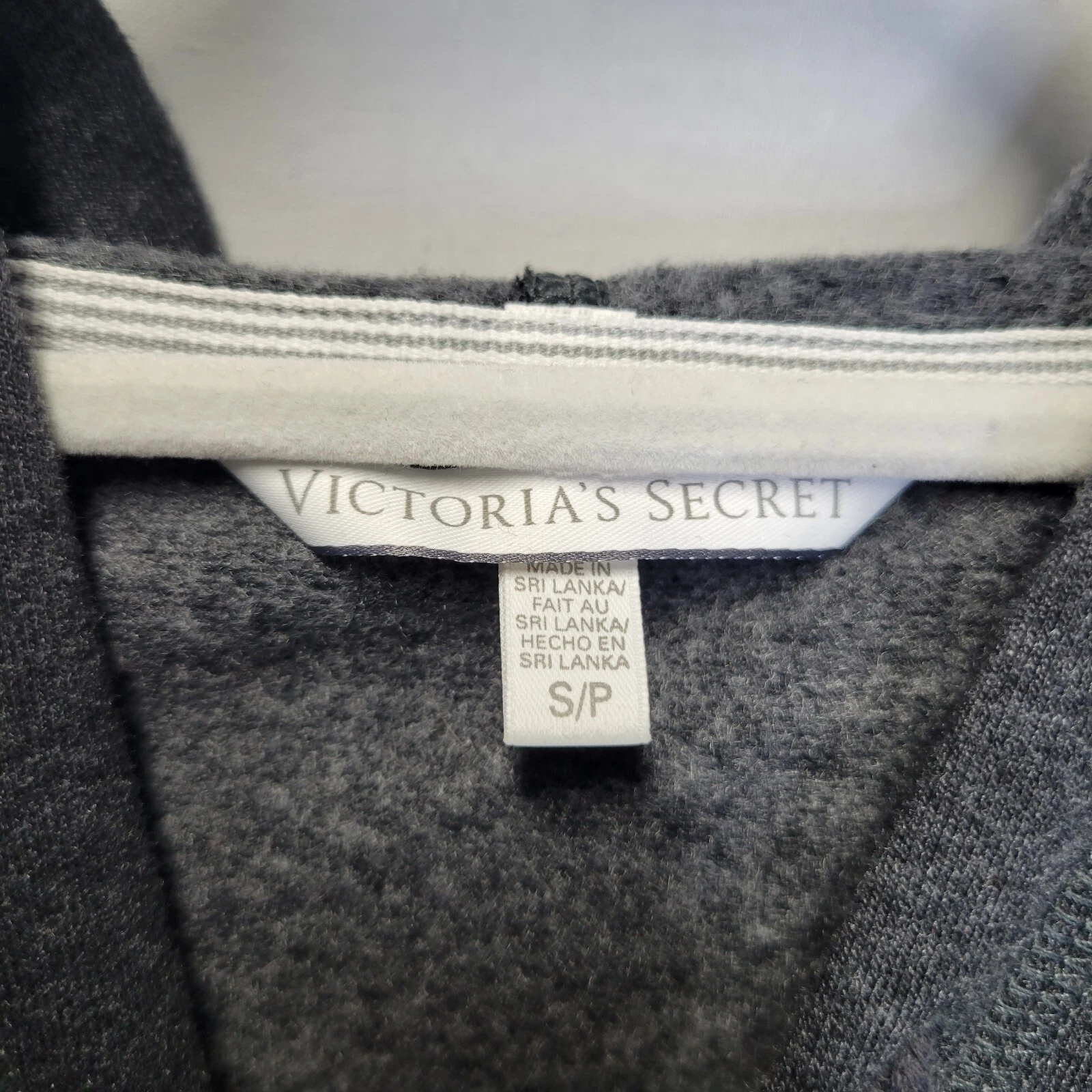 UNDERCOVER Felpa con cappuccio Victoria's Secret donna piccola grigio crop