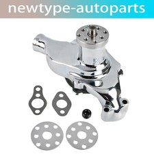 Short Water Pump High Volume Flow For Sbc Small Block Chevy 283 305 350 Chrome Short Water Pump High Volume Flow For Sbc Small Block Chevy 283 305 350 Chrome