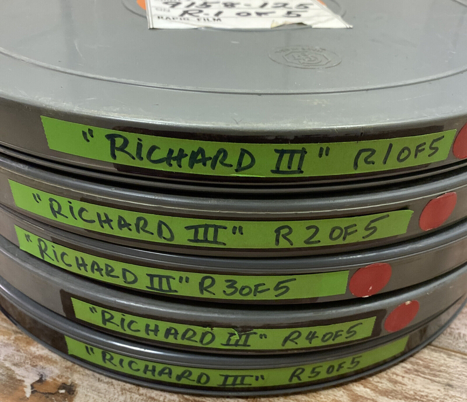 16mm film Richard III full length movie 5 reels Janus William Sh