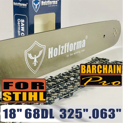18" Bar & Saw Chain .325" .063" 68DL For Many STIHL Chainsaw Ship From ...