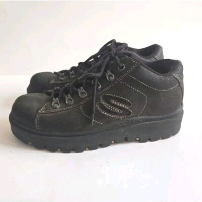 Vintage 90s Y2K Skechers brown chunky platform lug sole  display picture 2