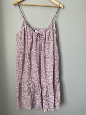 NWT! Old Navy Purple Floral Mini Babydoll Dress Size XL Tall Key Hole Tie Front