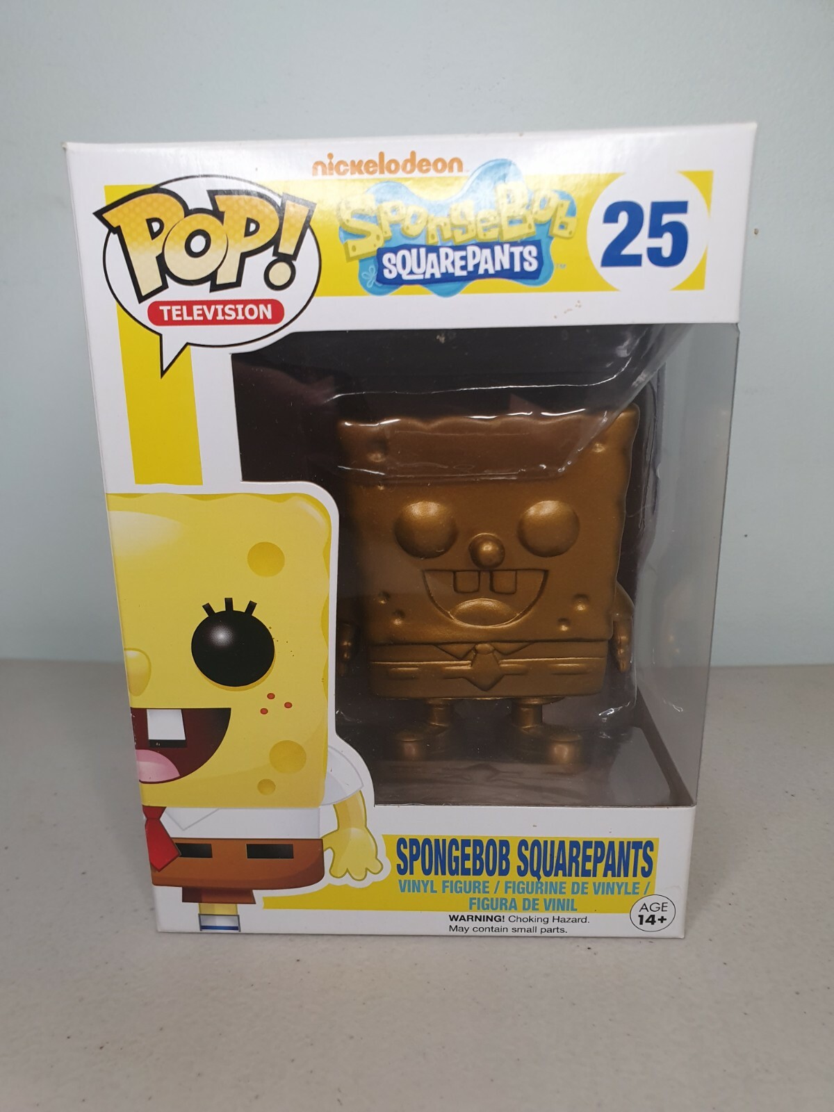 Spongebob Squarepants Gold Funko Pop Vinyl #25 Free Postage