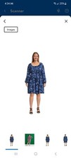 Terra & Sky Women's Plus Size Shirred Mini Dress Sizes 4X