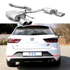 FOX DUPLEX Halbanlage ab OPF re li je 2x80 für Seat Leon 5F ST 4x4 Cupra 300