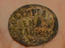 Rare 1930's Olympia Stadium Employee Badge Detroit Red Wings Hockey Memorabilia