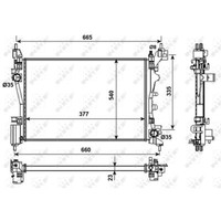 KüHler WasserküHler FüR Fiat Fiorino Kasten/Kombi Qubo CitroëN Nemo 225 AA