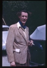 John Carradine Rare Candid by 1940's Vintage cars Original 35mm Transparency John Carradine Rare Candid by 1940's Vintage cars Original 35mm Transparency