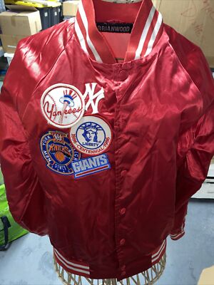 Brian Wood Nylon Bomber Jacket Size S