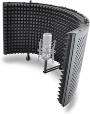 , Microphone Isolation Shield, Sound Dampening Foam, Studio Quality, Adjustable