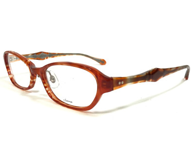 Sama Eyeglasses Frames ZERO WIN Clear Brown Orange Horn Cat Eye 52-17-140