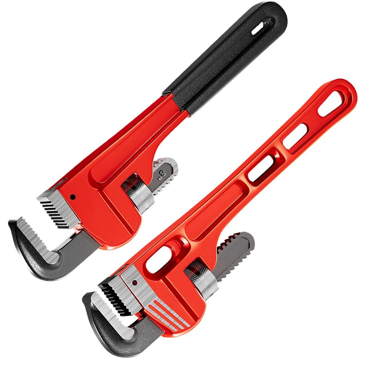 18inch Pipe Wrench Steel Plumbers Wrench Tool Multipurpose Precise Teeth Wear