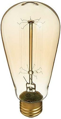CANARM B-ST64-17LG Vintage, Edison Bulbs, 60W E26, Light Golden Glass, ST64 Cone