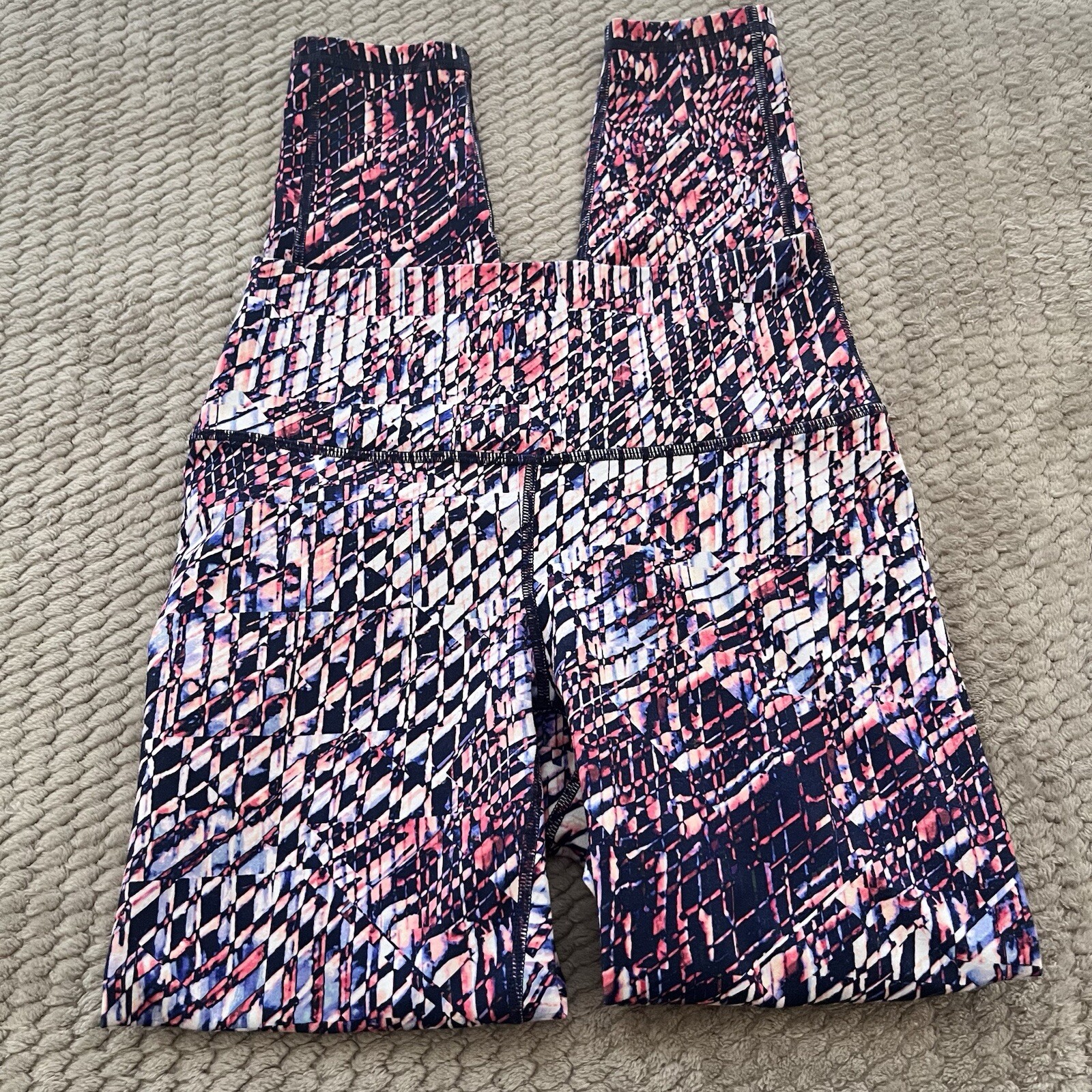 Fabletics High Waisted Multicolor Activewear Legg… - image 1