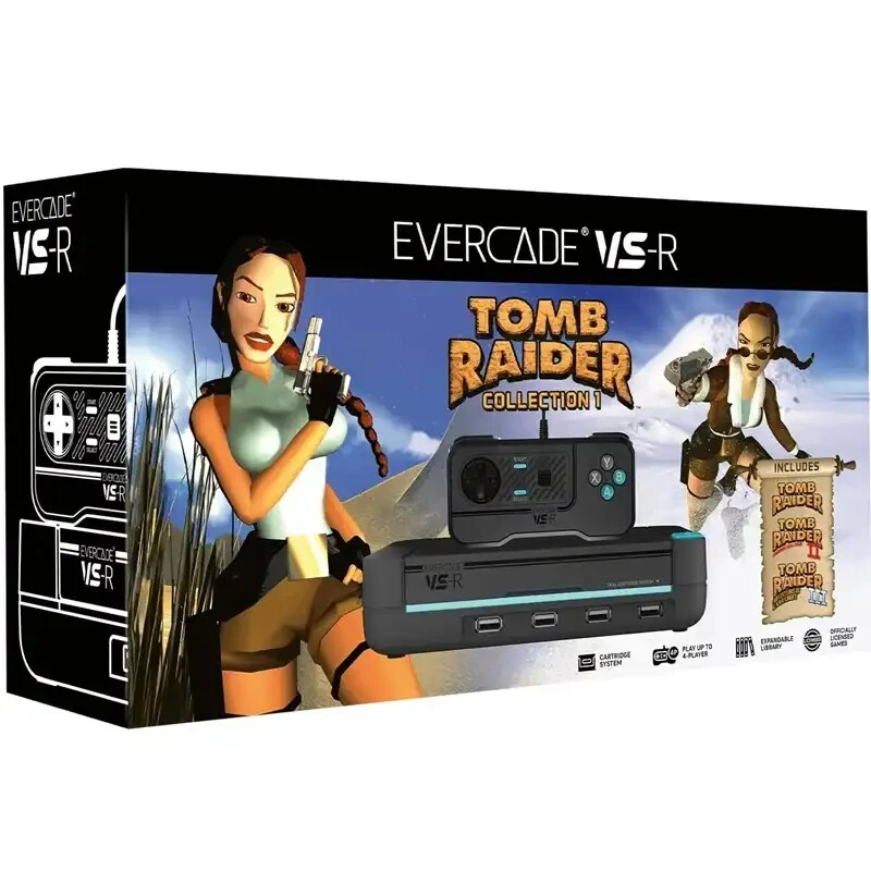 Evercade VS-R Tomb Raider: Ultimate Retro Gaming Experience