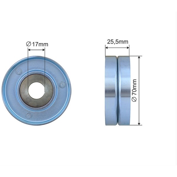 Nty Spannrolle Keilrippenriemen FüR Bmw 5Er Touring E39 530D 525D E46 330D Opel-image