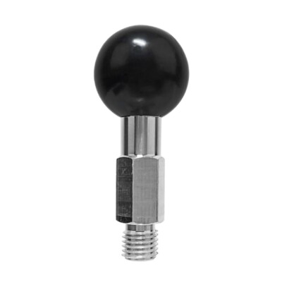 1 Pack 1 Ball Adapter with M10x1.25 Threaded Metal Support for Motorcycles