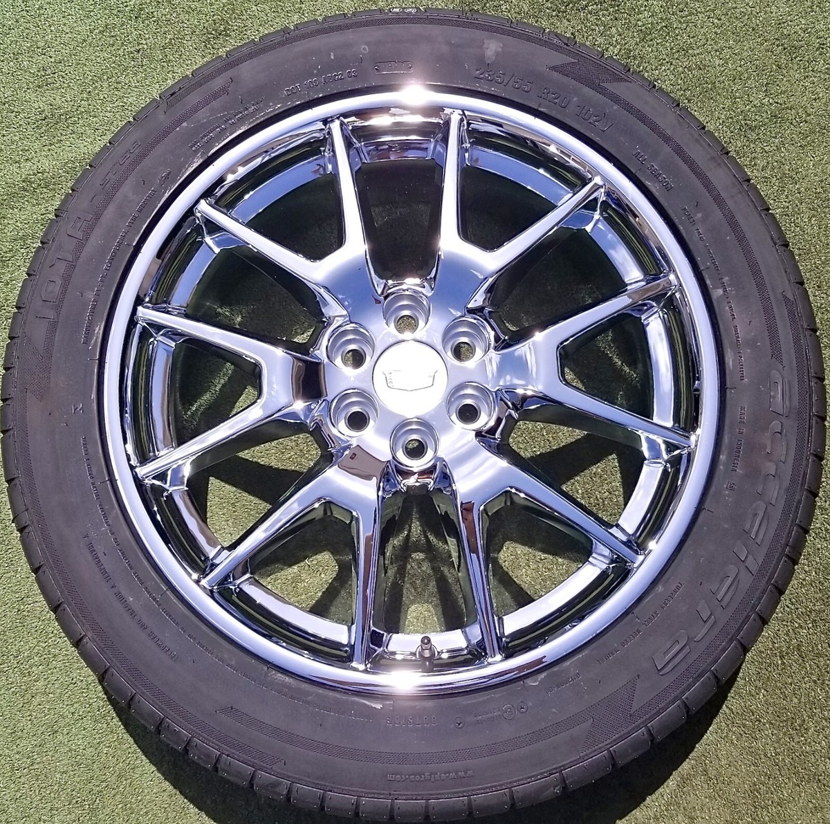 4 NEW Cadillac XT5 Chrome Wheels Tires 20 inch OEM Factory GM spec
