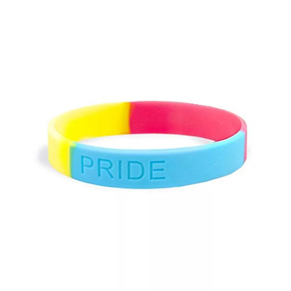 LGBT Silicone Wristband Bisexual Pansexual Gay Pride Lesbian Bracelet Wristband