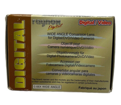 Raynox Digital, HD-6600 Pro 0.66x 43mm HD Wide Angle Conversion