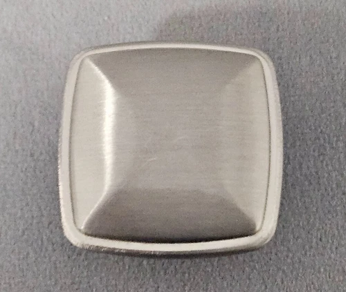 Jeffrey Alexander 1-3/16 in. 1091SN Milan Plain Square Cabinet Knob Satin Nickel - Picture 6 of 7