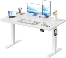 Devoko Electric Standing Desk 120X60Cm Sit Stand Table Height Adjustable with Ba