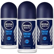 NIVEA ROLL-ON MEN FRESH ACTIVE 50 ML  3 pack