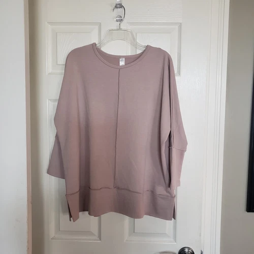 Spanx Perfect Length Dolman Sleeve Pullover Size M Oat Women's