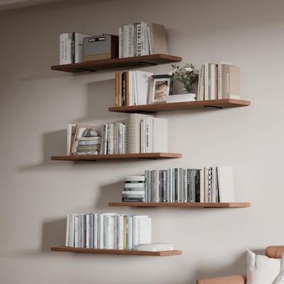ONOTETUT 5 Tier Book Shelf,Long Floating Shelf for Wall 36 inch,Wall Mounted ...
