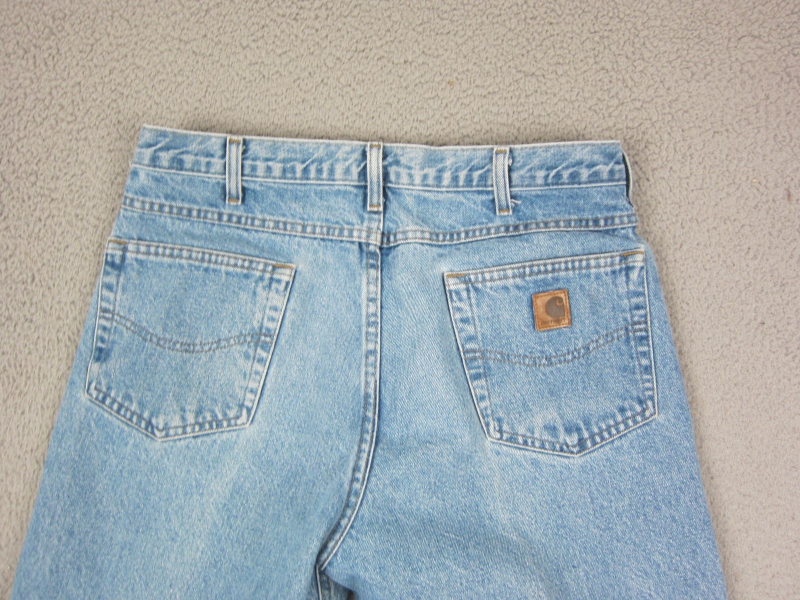 Vintage Carhartt Jeans Adult W 36 L 30 Blue Straight Relaxed Fit Denim Mens 90s thumbnail 2