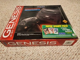 Sega Genesis Model 2 Console Complete CIB Original Box  Super Sports Pack HTF!