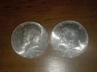 (2) 1964 Kennedy Half Dollar,90% Silver, BU Condition