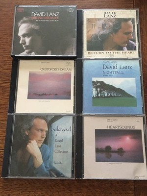 David Lanz 6 CD lot Nightfall, Heartsounds, Cristofori's Dream, Beloved ++