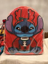 Loungefly Disney Stitch Holiday Christmas Sweater Mini Backpack NWT