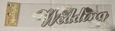 Wedding word, scrapbook 3D embellishment Jolee's by You JJCF023 NEW