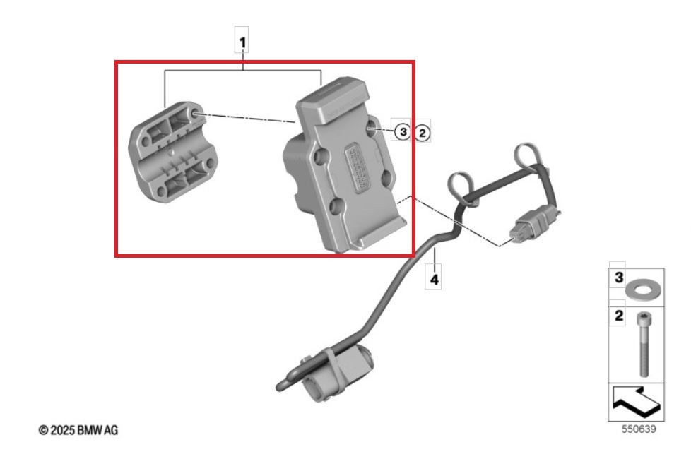 アクセサリー K0825  Motorrad Navigator VI BMW Motorrad Genuine Connectedride Mount Cradle GPS Navigator